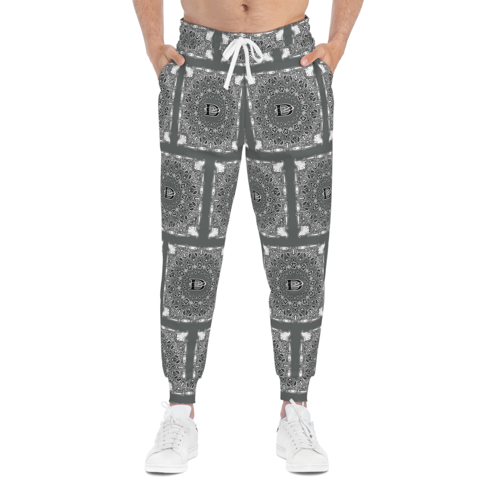 DD Custom Bandana Print Joggers AOP