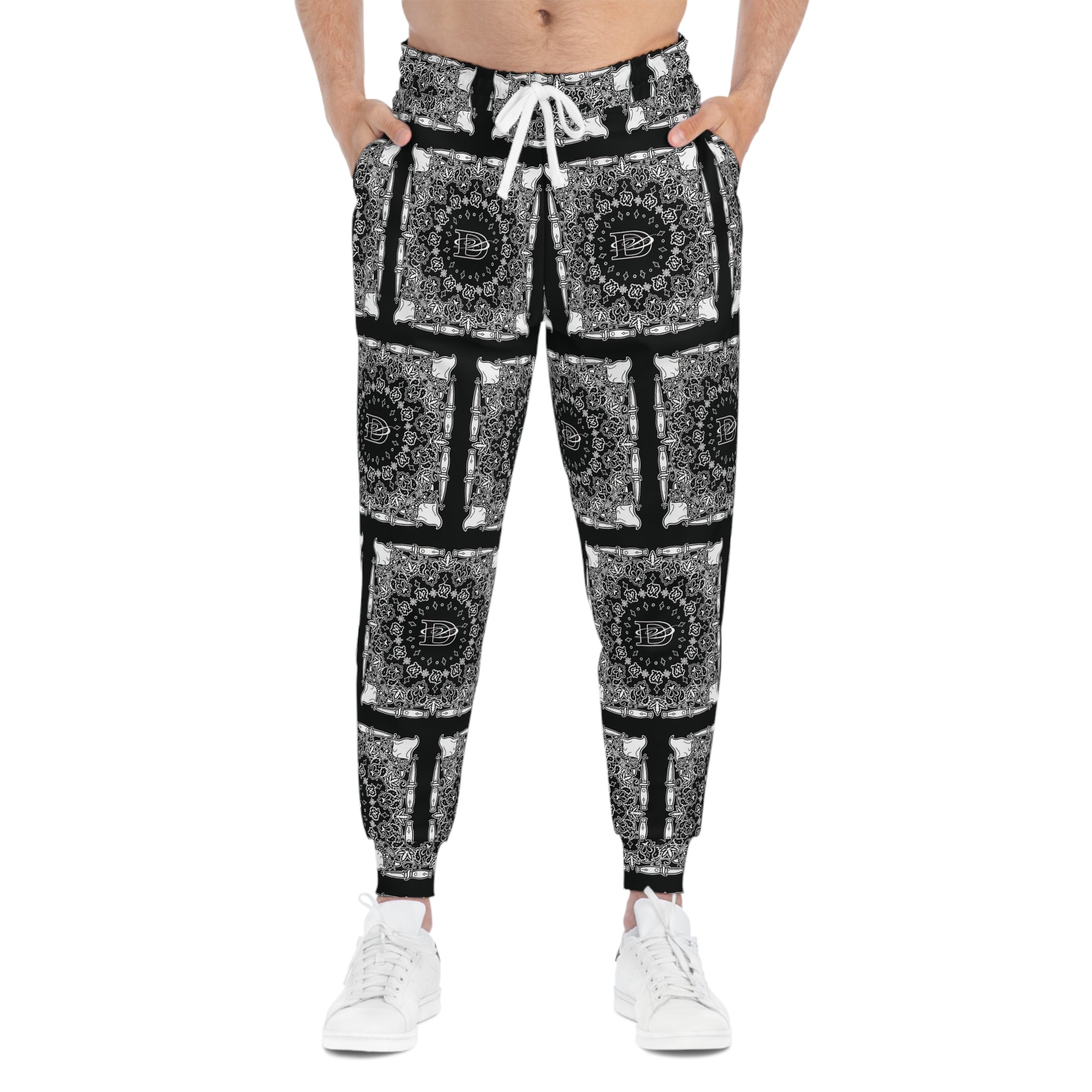 DD Custom Bandana Print Joggers AOP