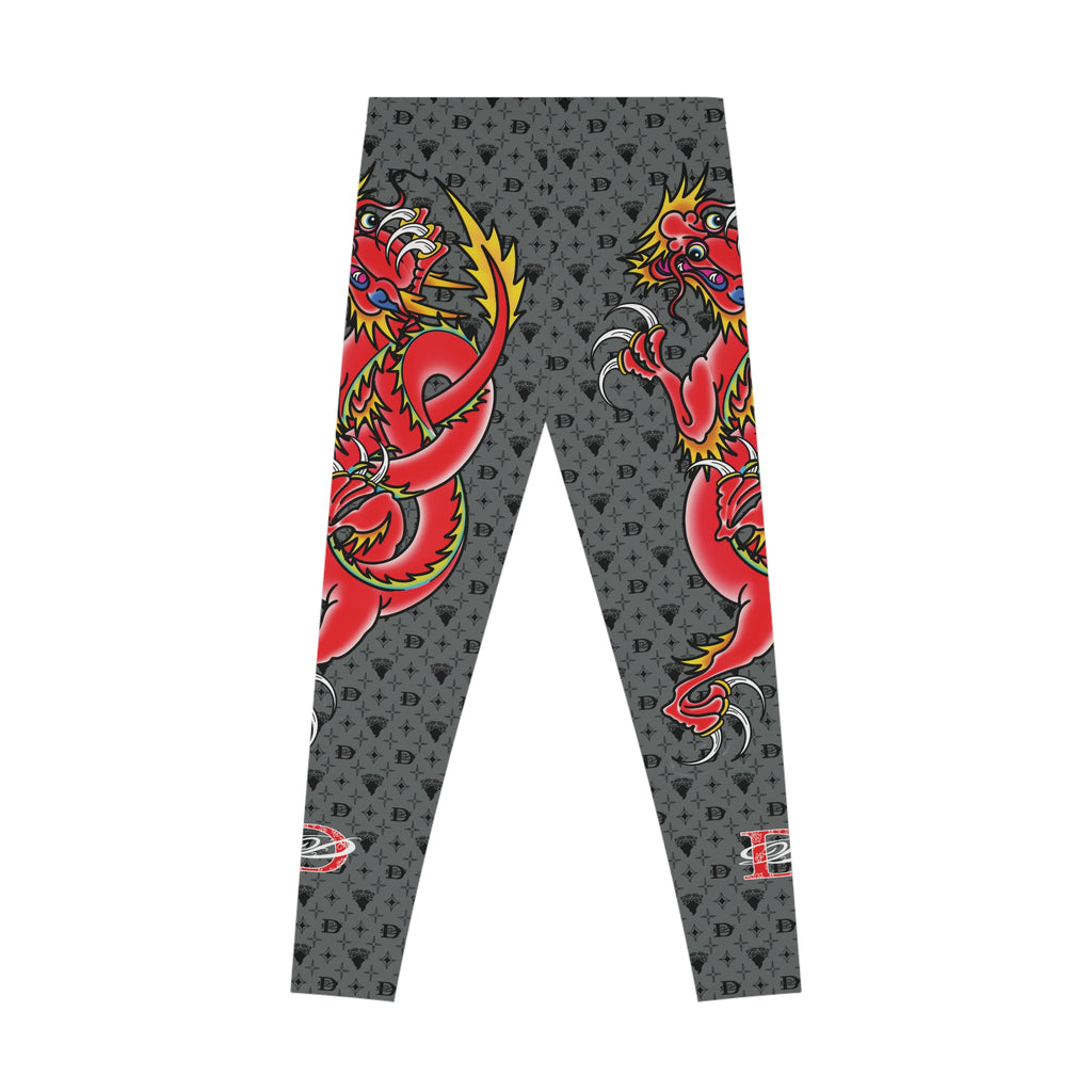 Bandito Panther Custom Monogram W/Custom Dragon Women's Casual Leggings AOP