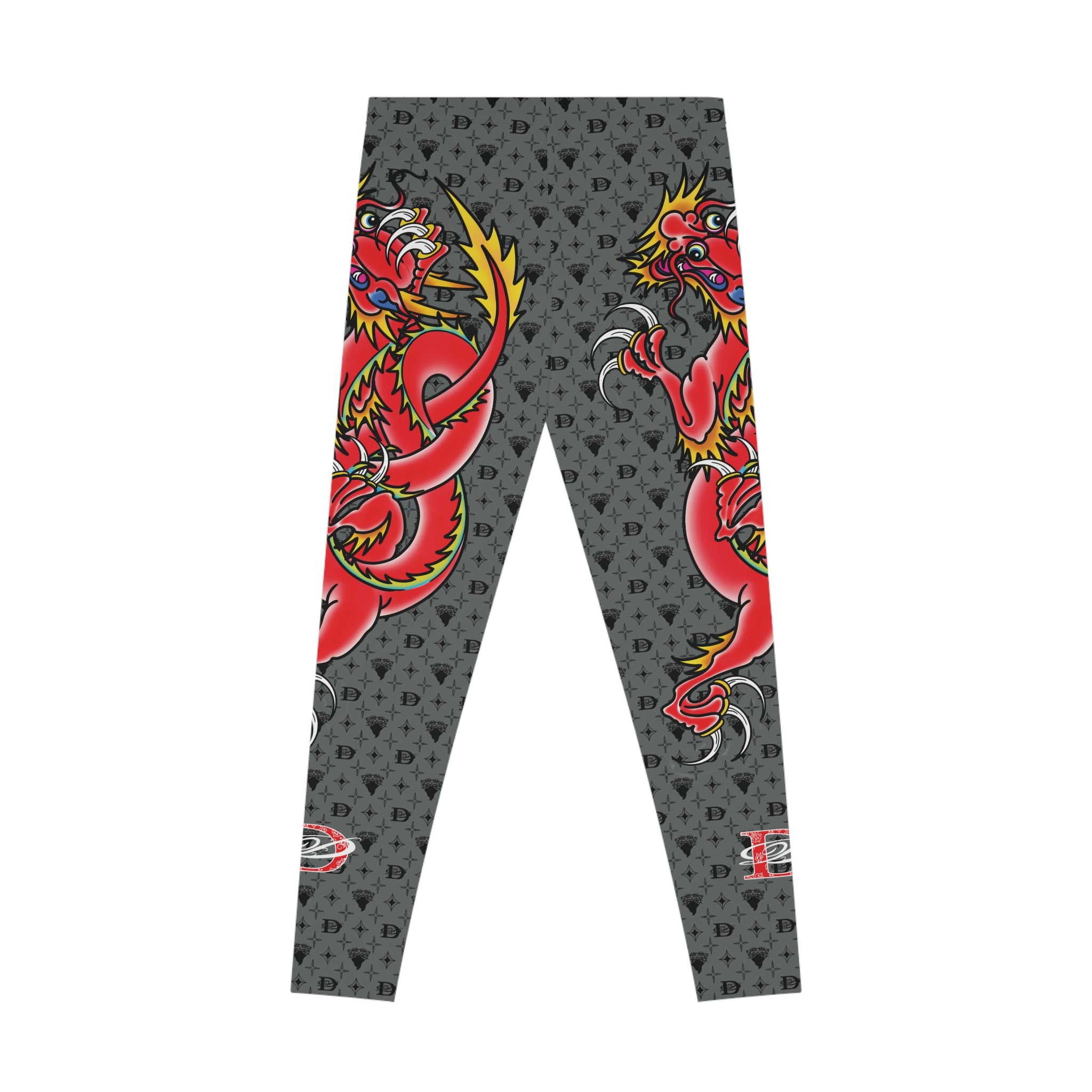 Bandito Panther Custom Monogram W/Custom Dragon Women's Casual Leggings AOP