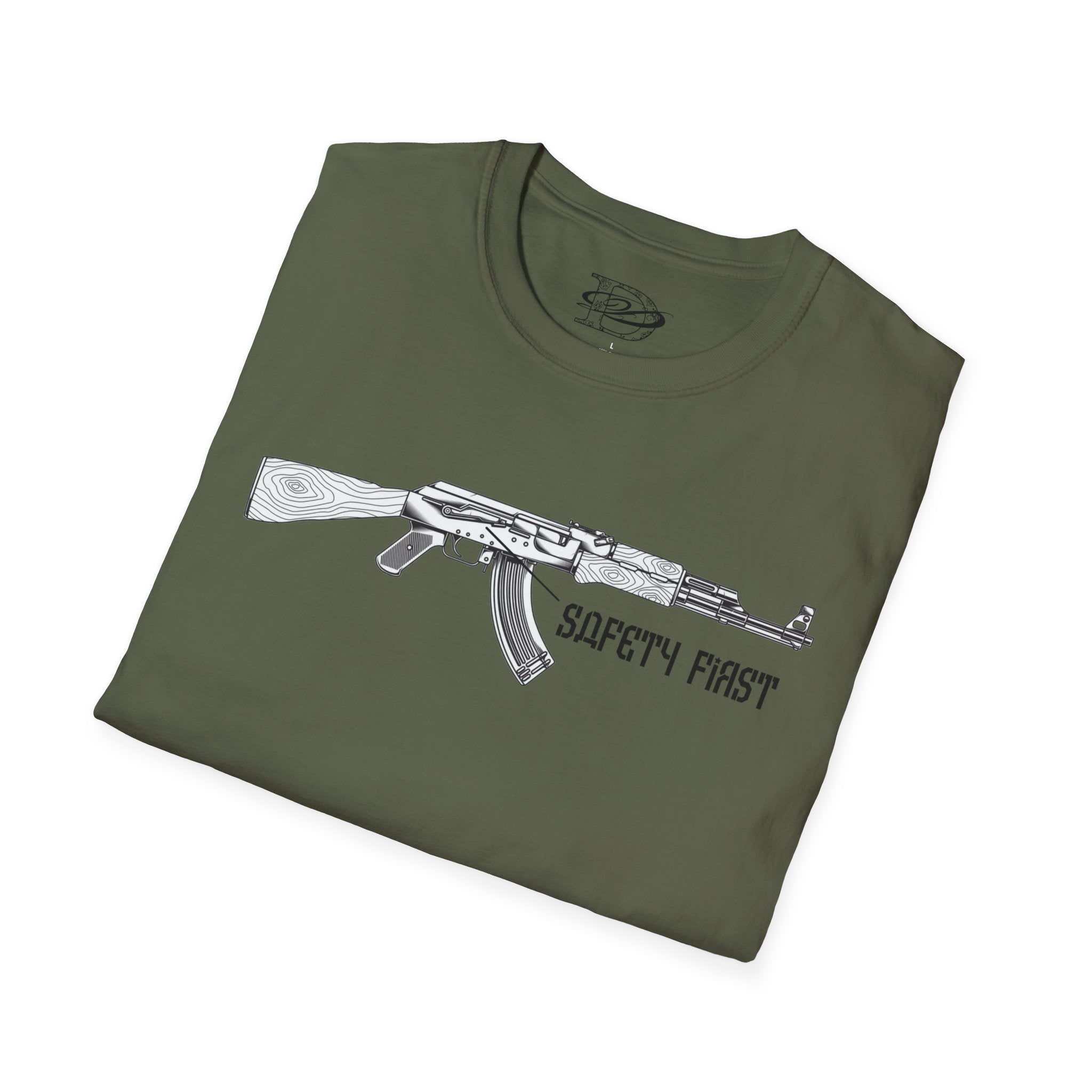 "Safety First" AK-47 Unisex Softstyle T-Shirt