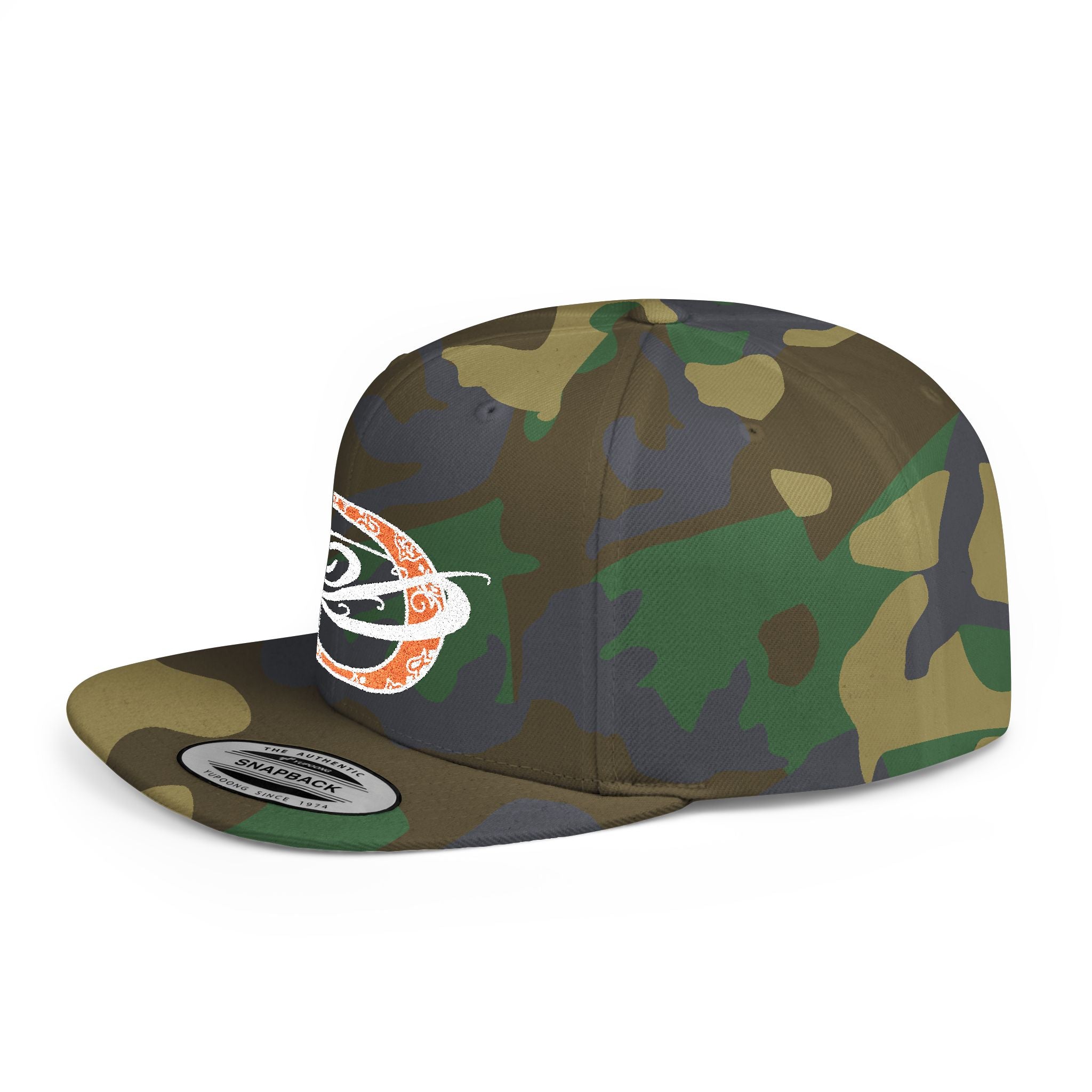 DD Bandana Logo Flat Bill Snapback Cap