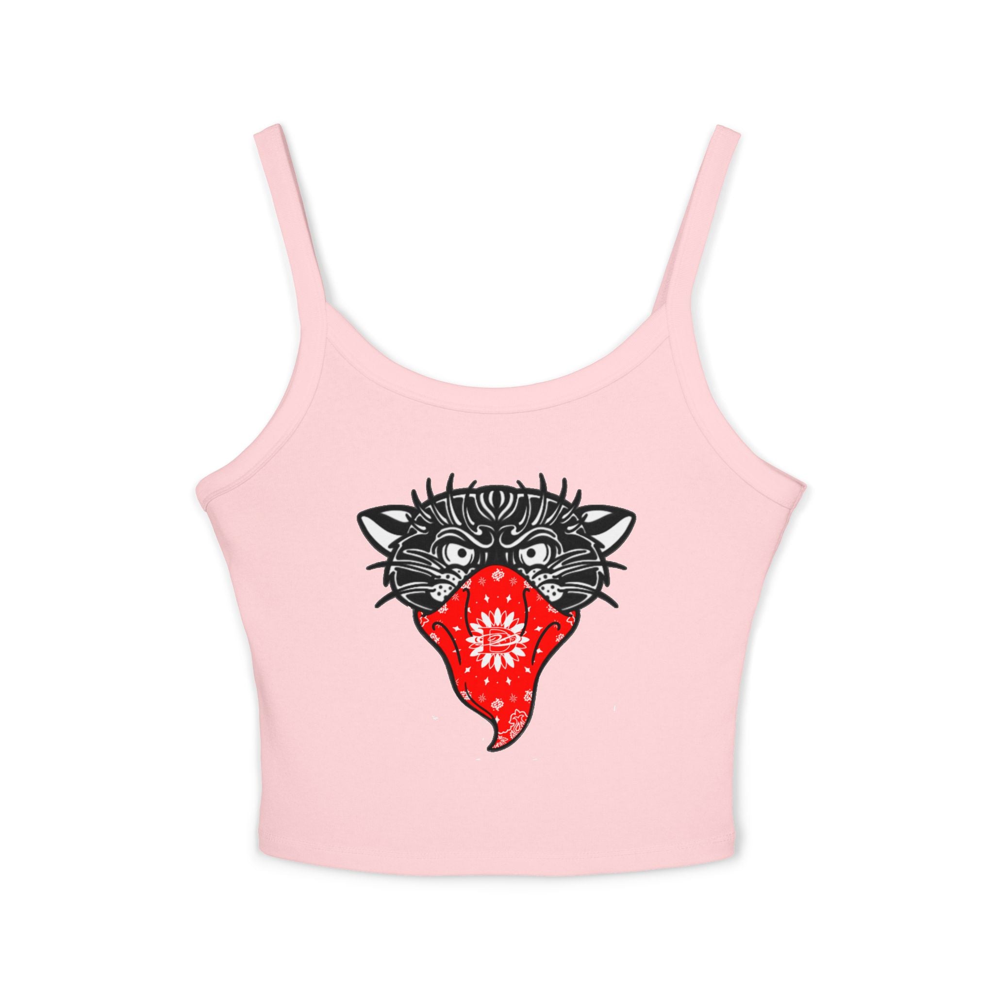 DD Bandito Panther Print Spaghetti Strap Tank Top