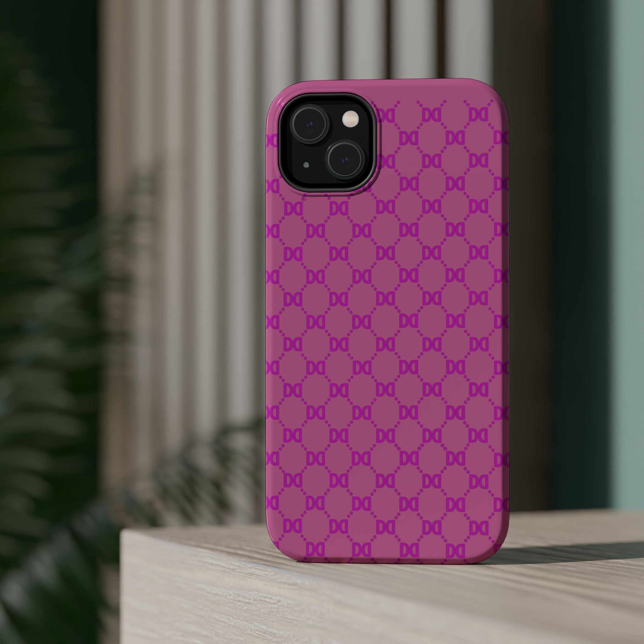 DD Monogram Pattern Magnetic Phone Case