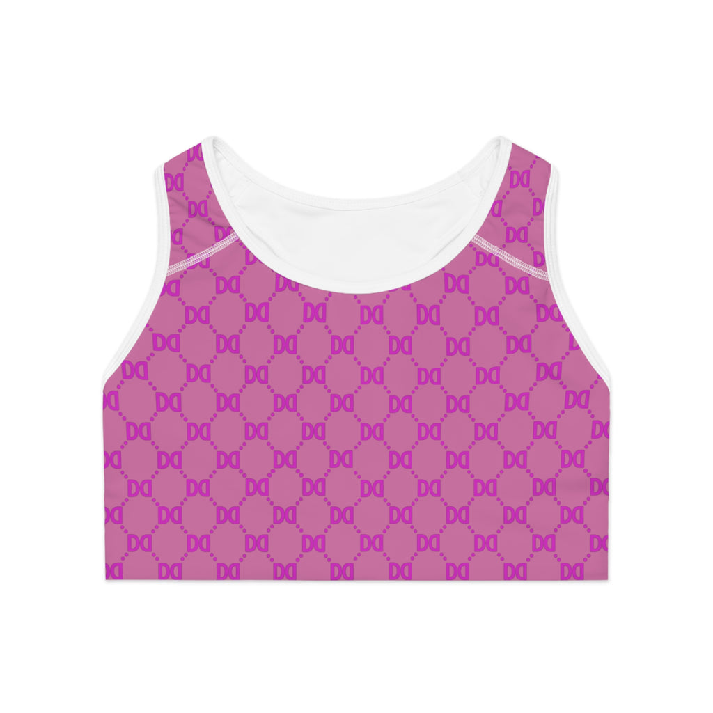 DD Monogram Pattern Sports Bra