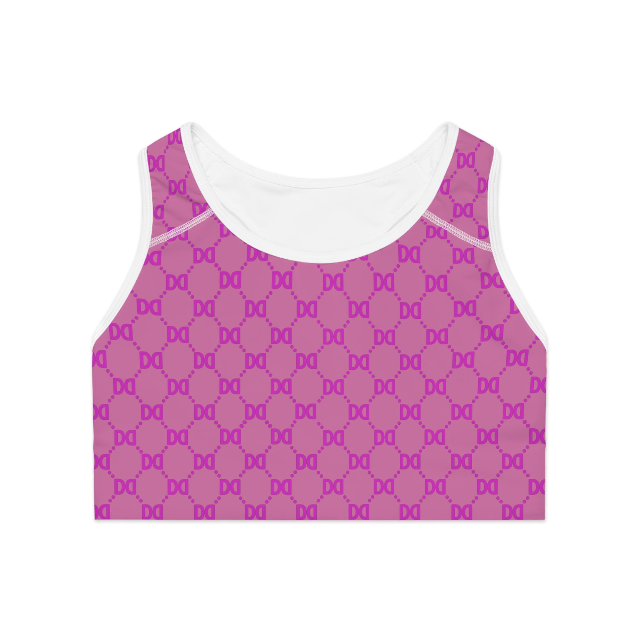 DD Monogram Pattern Sports Bra