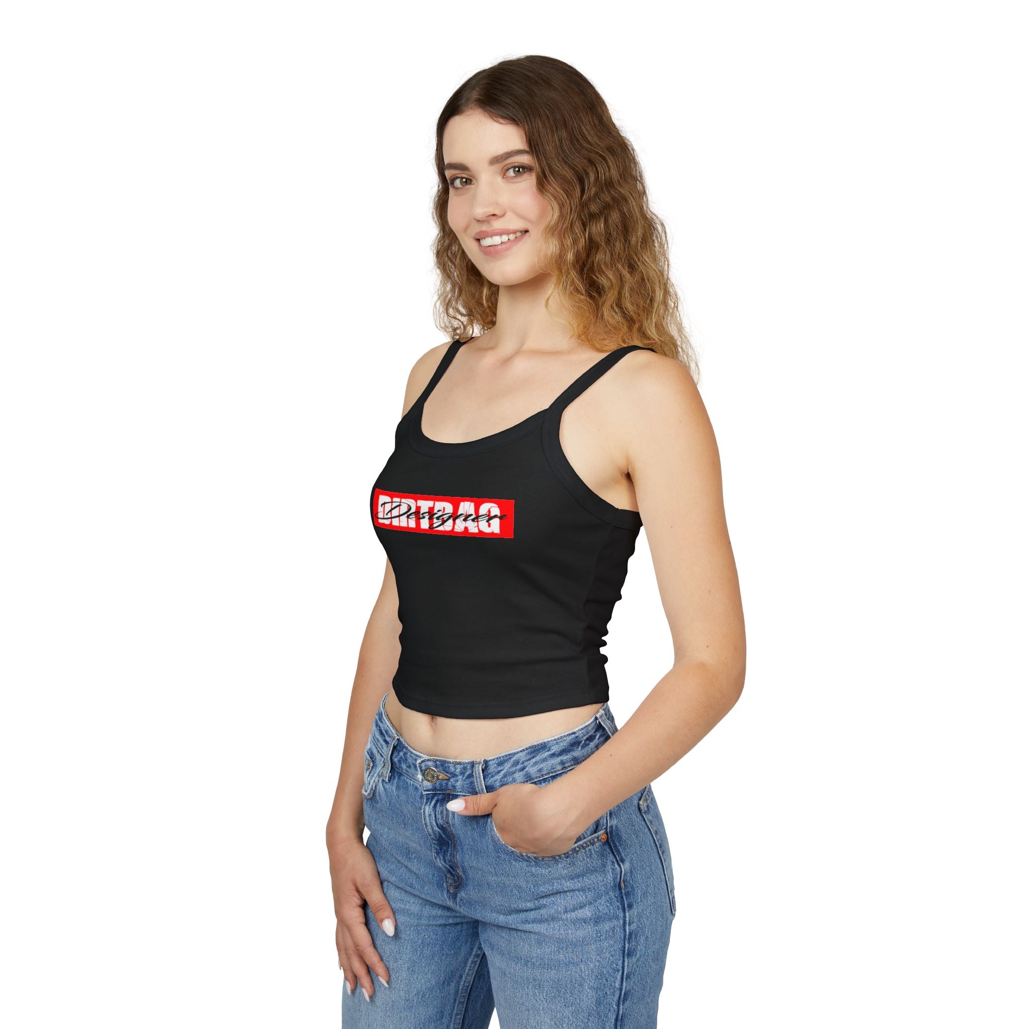 Broken Dirtbag Box Logo Graphic Spaghetti Strap Tank Top