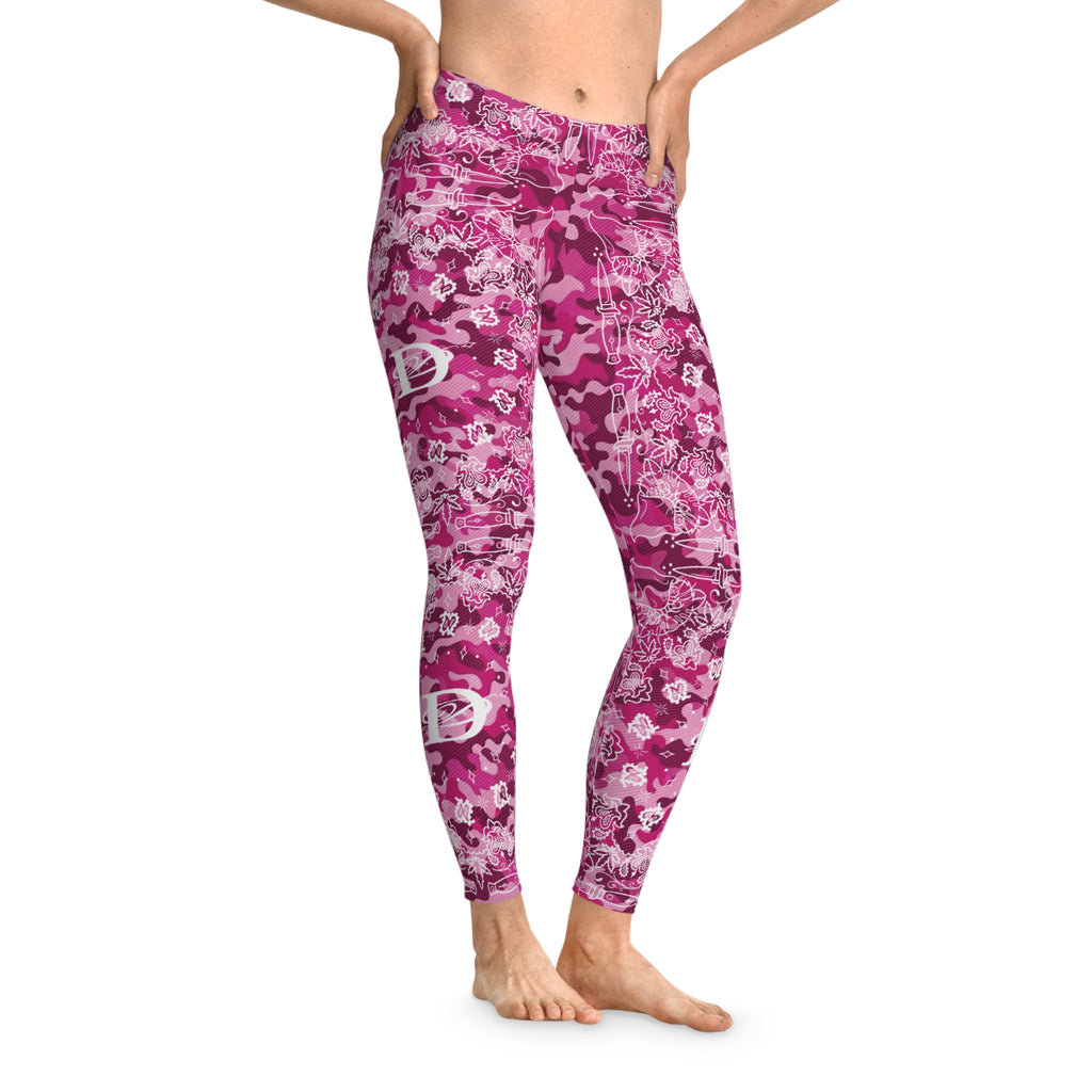 DD Custom Bandana Print W/ Pink Camo Leggings AOP