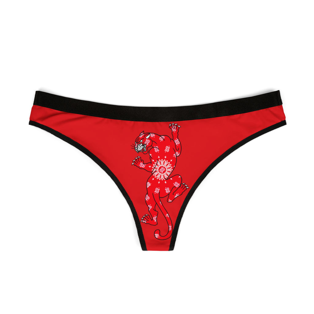 Climbing Panther w/Bandana Women's Thong Underwear | Underwear, Tattoo, Streetwear, Designer, Fashion