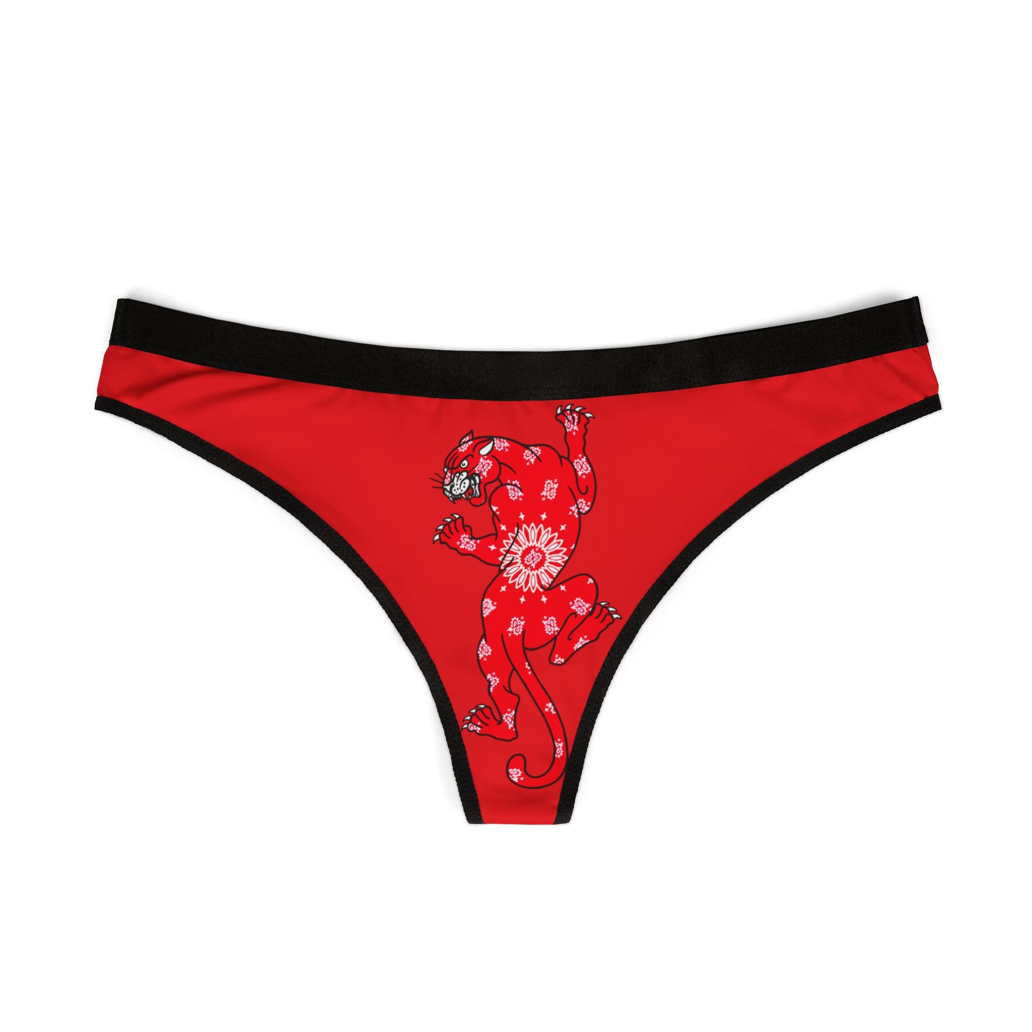 Climbing Panther w/Bandana Women's Thong Underwear | Underwear, Tattoo, Streetwear, Designer, Fashion