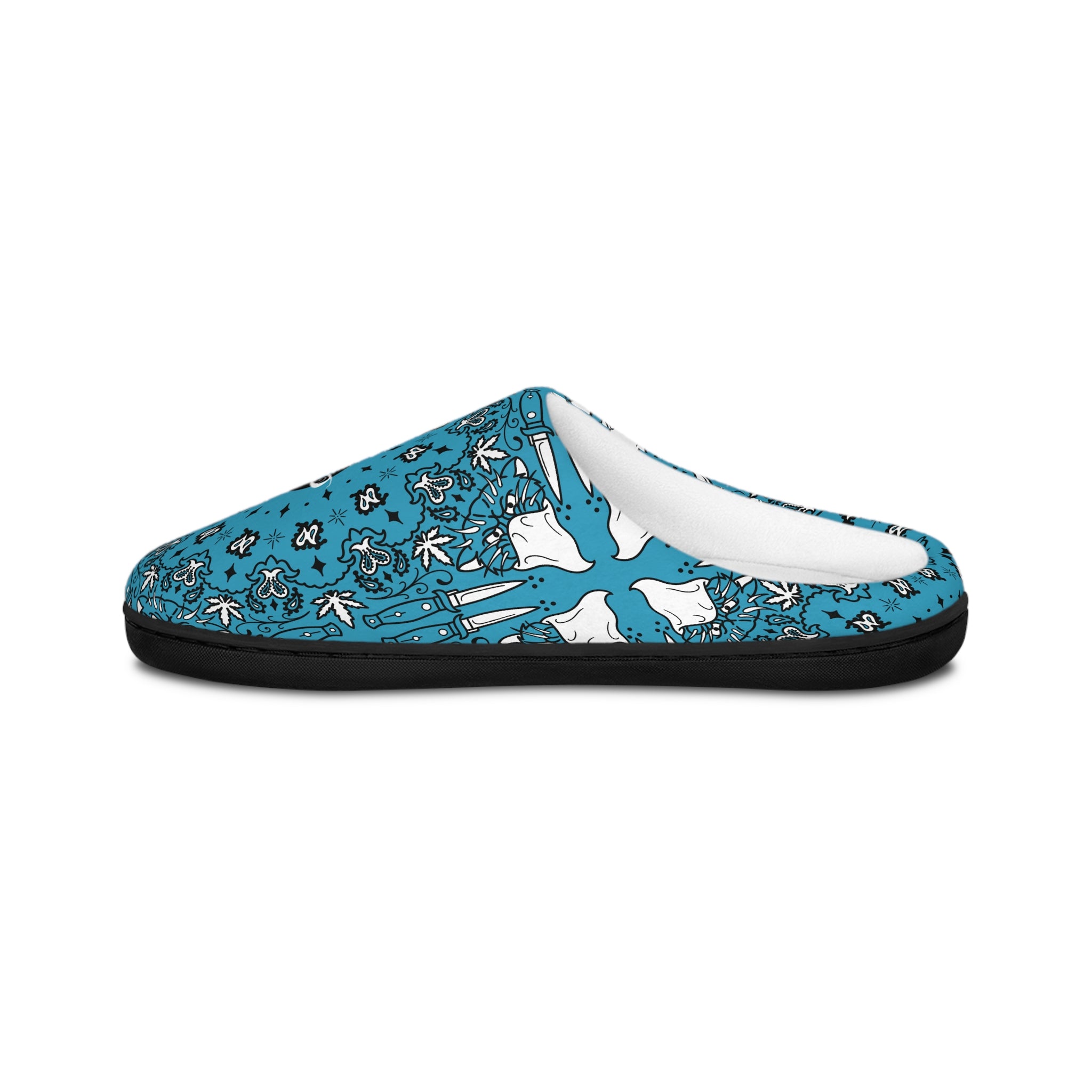 DD Custom Bandana Print Indoor Slippers AOP