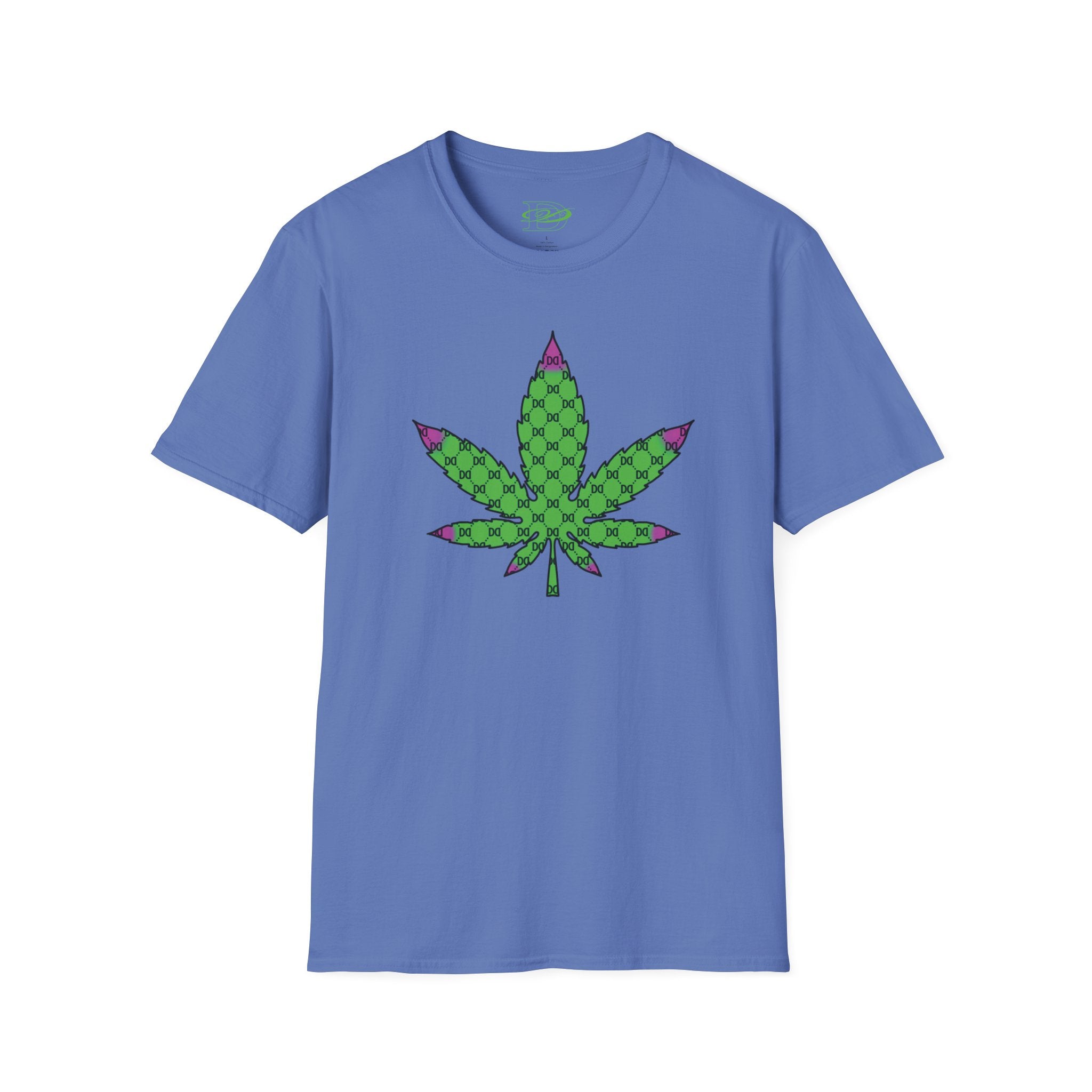 Cannabis Leaf w/the DD Monogram Unisex Softstyle T-Shirt