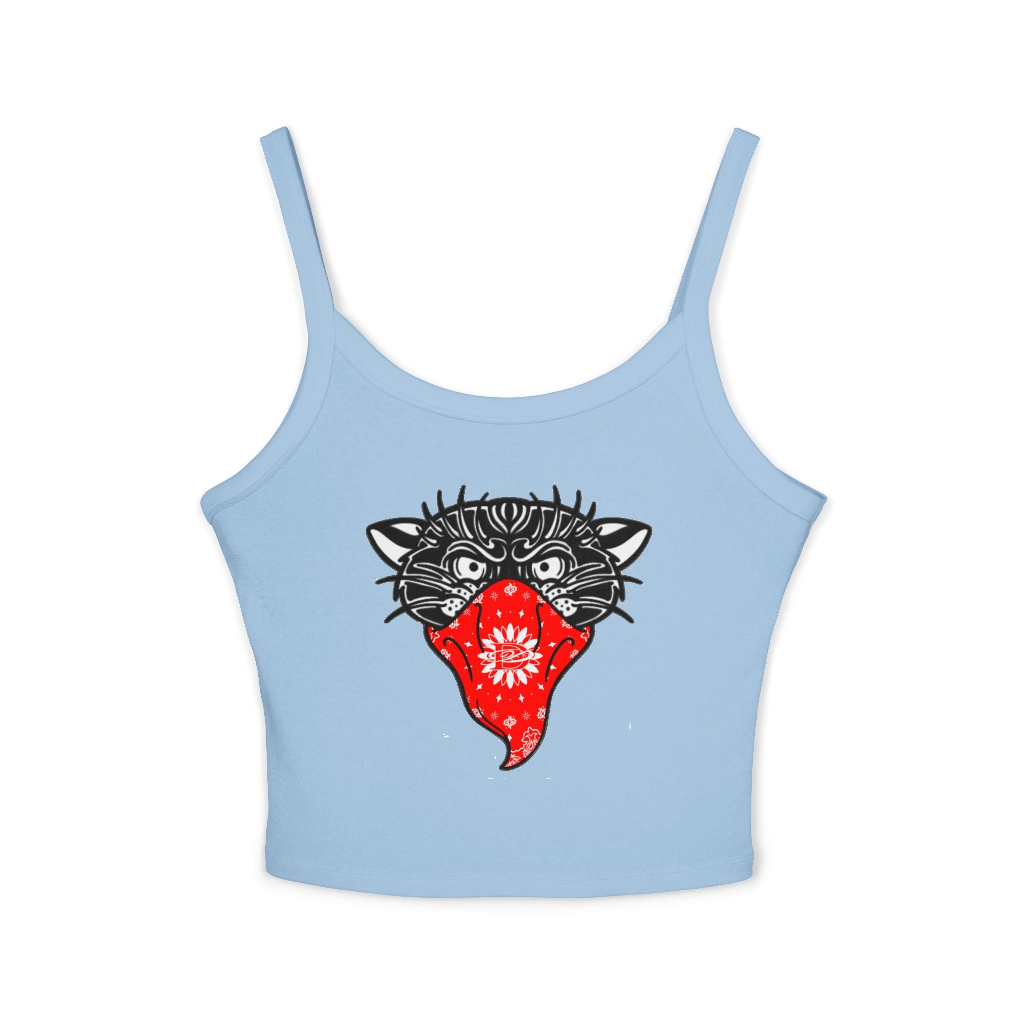 DD Bandito Panther Print Spaghetti Strap Tank Top