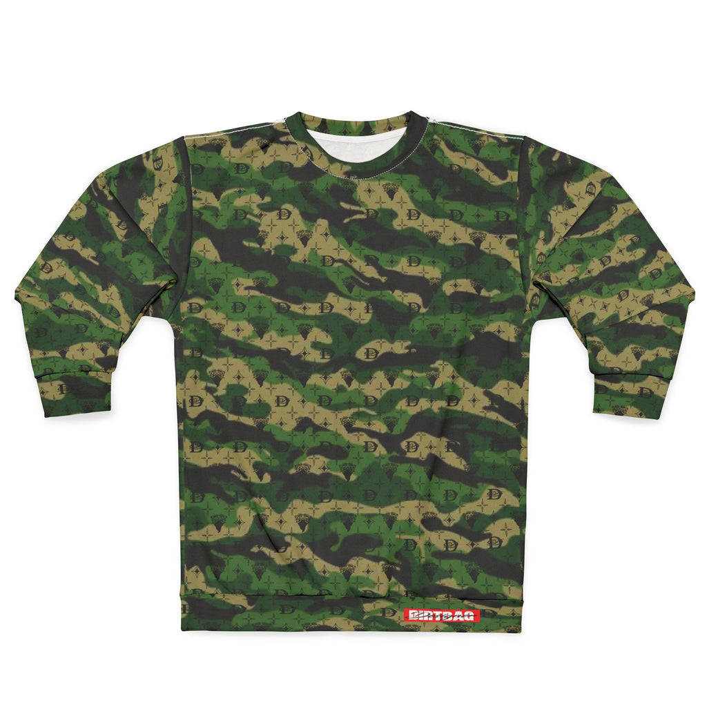 Bandito Panther Custom Monogram Print Camo Unisex Sweatshirt AOP