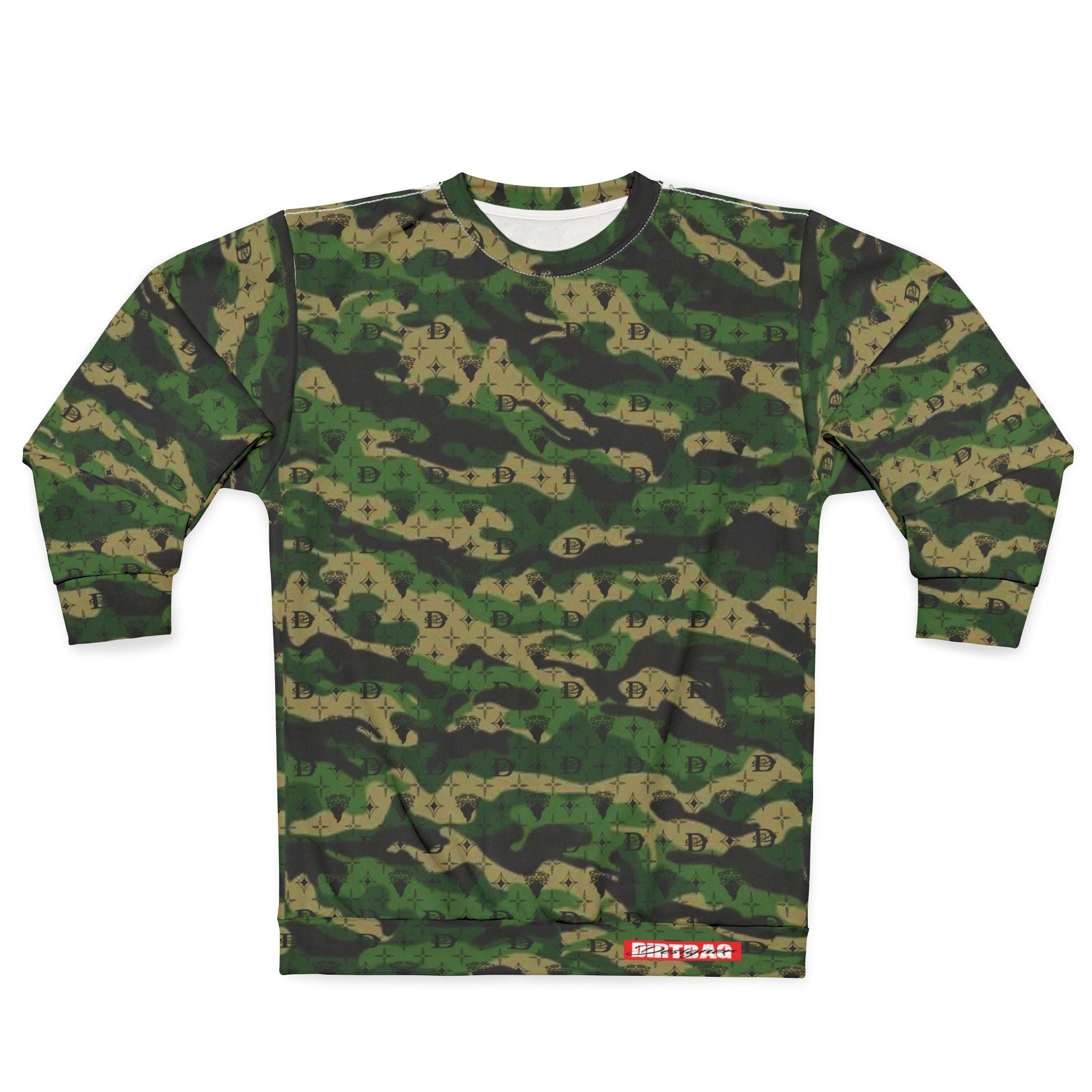 Bandito Panther Custom Monogram Print Camo Unisex Sweatshirt AOP