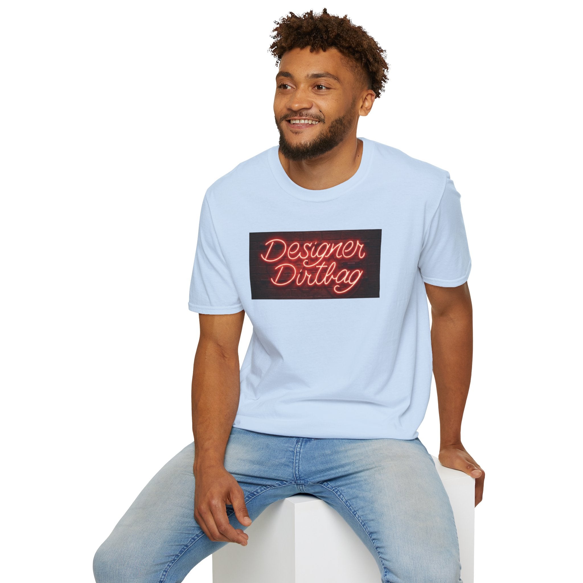 DD Neon Sign Softstyle Unisex T-Shirt