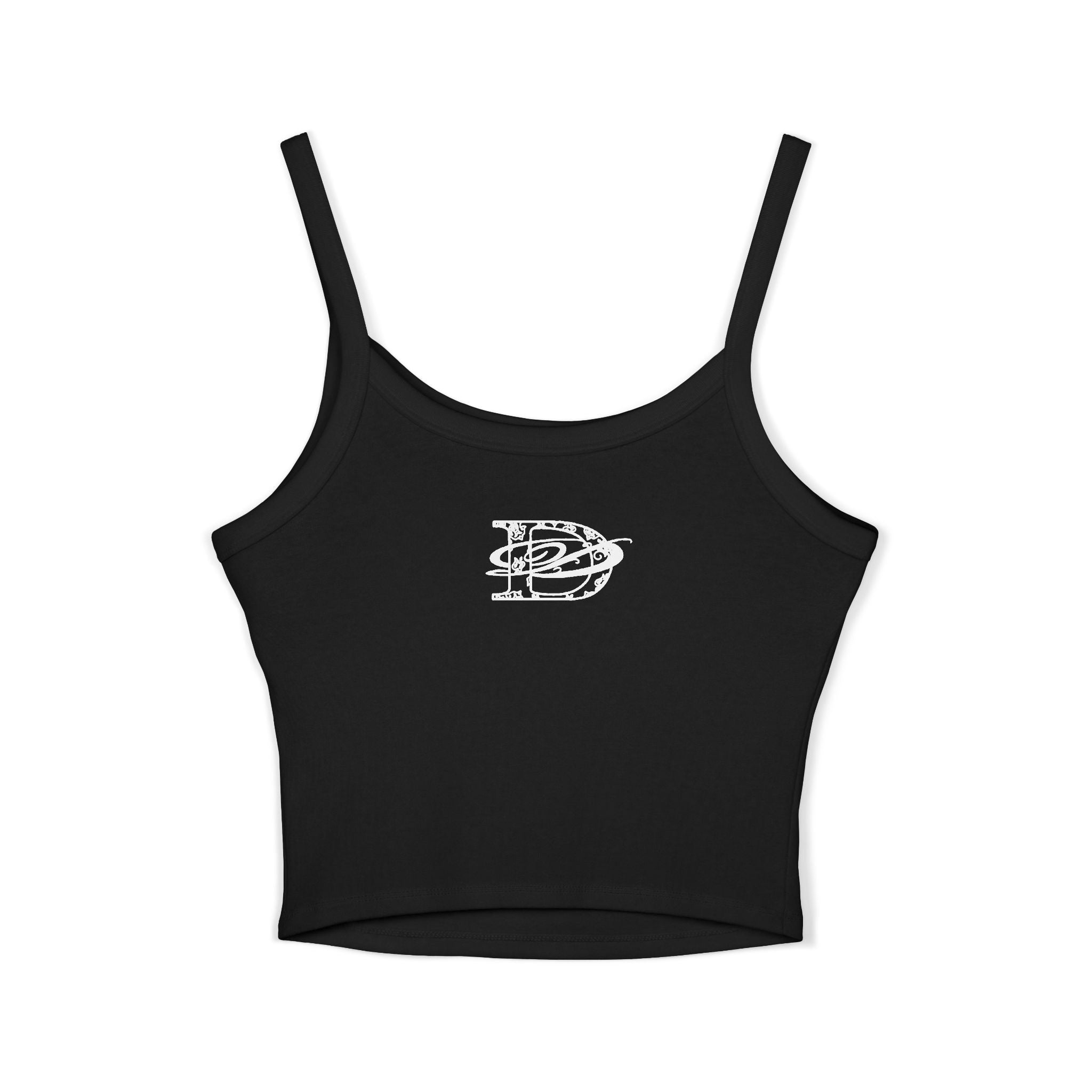 Cannabis Leaf w/DD Monogram Spaghetti Strap Tank Top