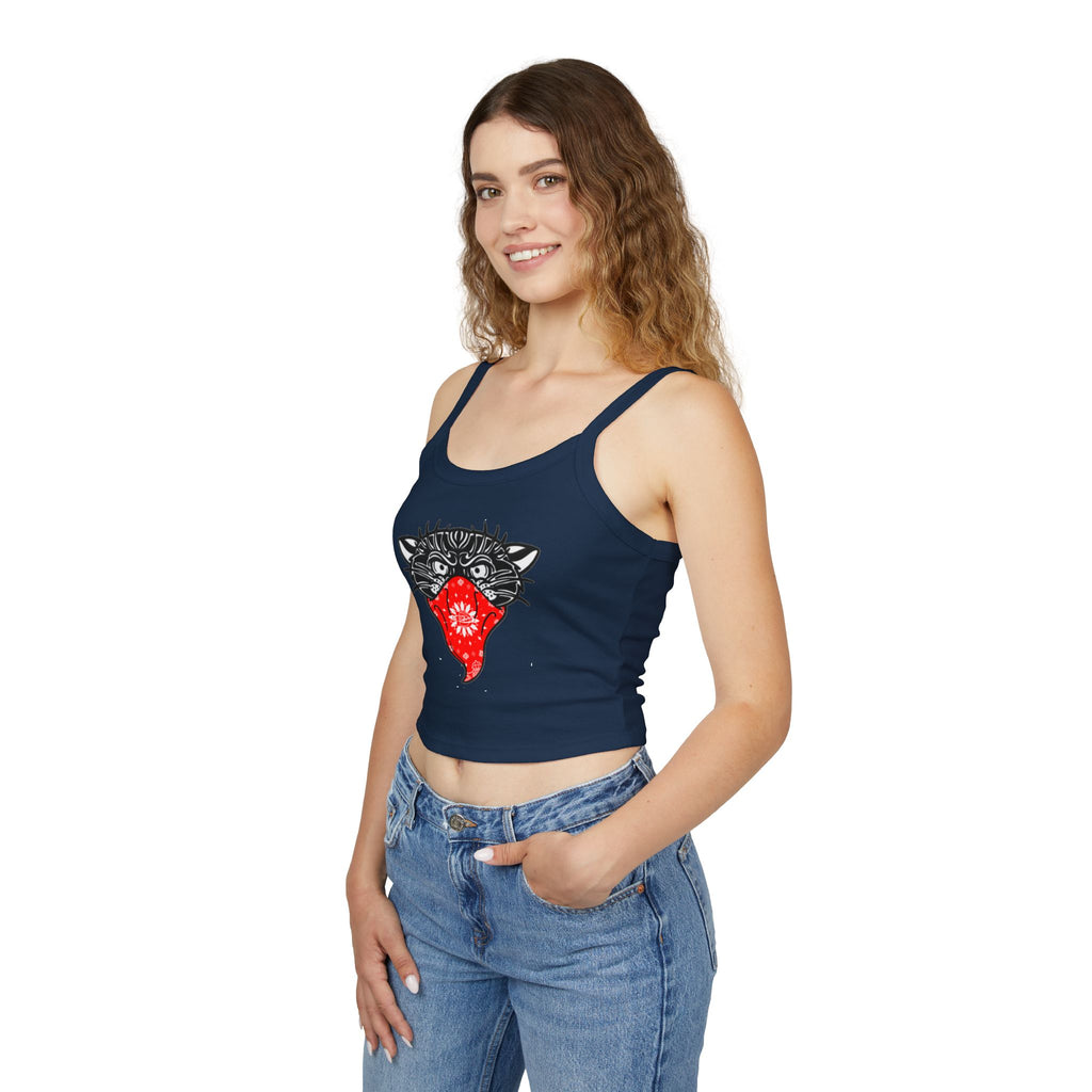 DD Bandito Panther Print Spaghetti Strap Tank Top