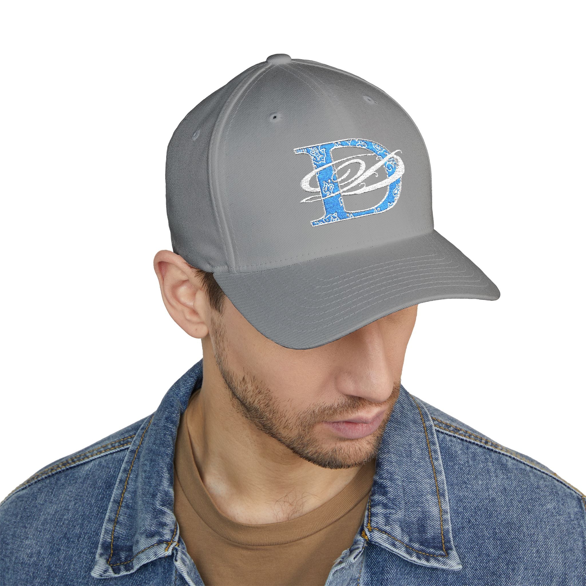 DD Bandana Logo Embroidered Closed Back Stretch Fit Cap
