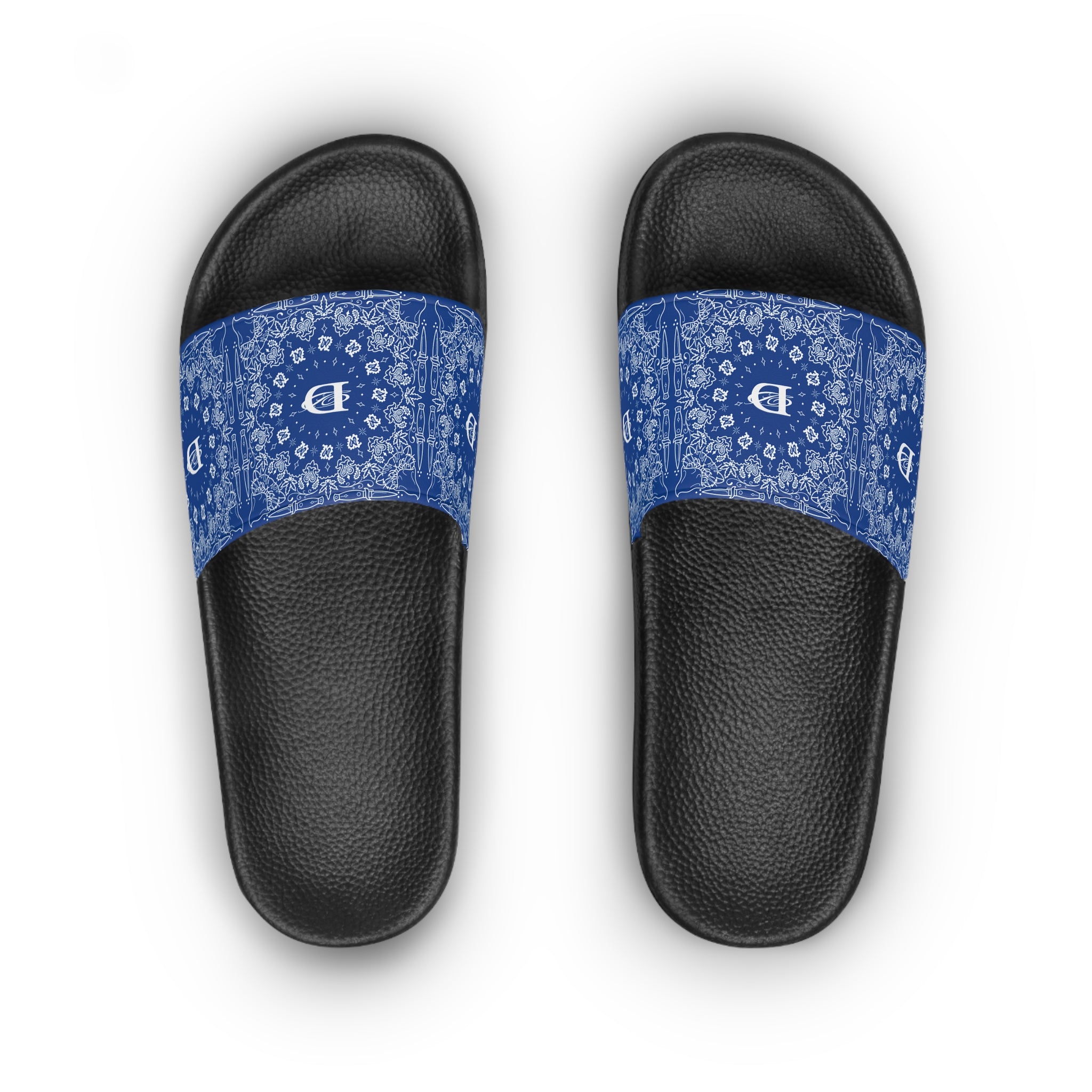 DD Custom Bandana Print  Women's Slide Sandals