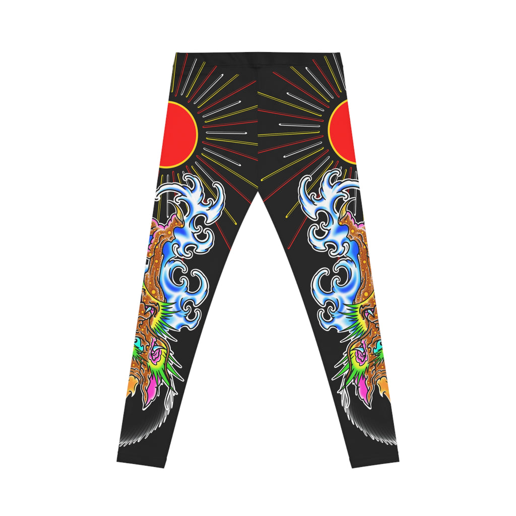 Copy of Dragon and Sun Custom Print Casual Yoga Leggings (AOP)