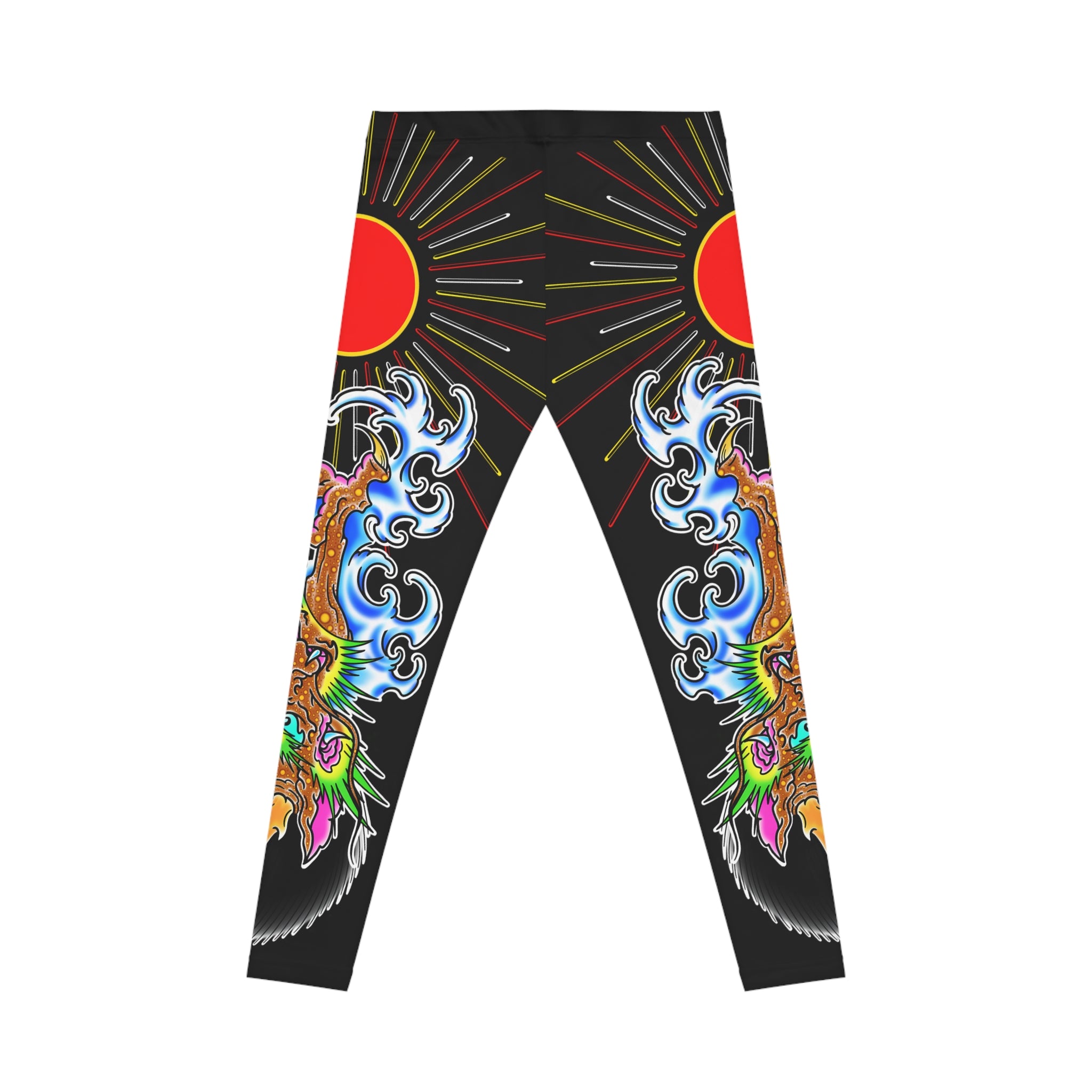 Copy of Dragon and Sun Custom Print Casual Yoga Leggings (AOP)