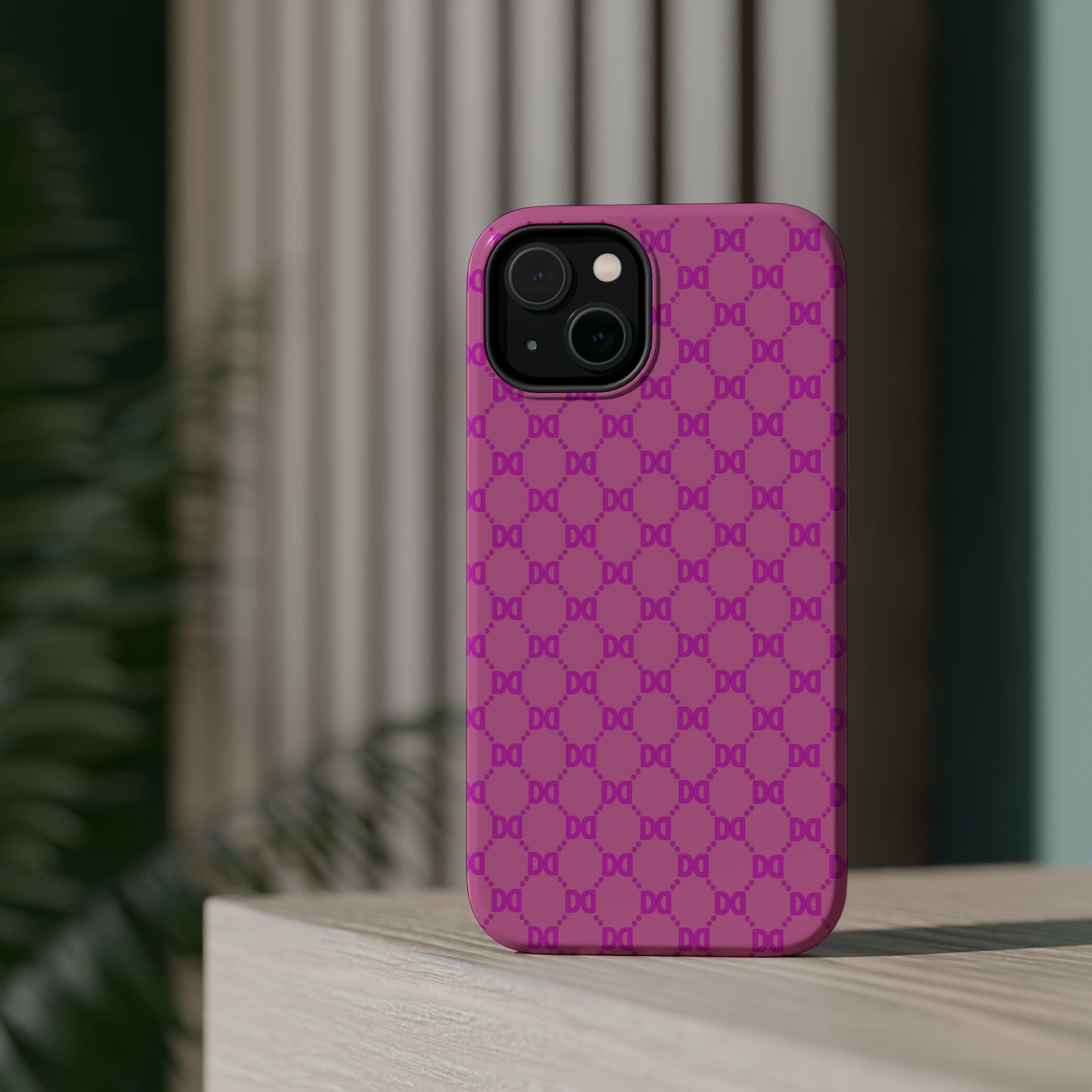 DD Monogram Pattern Magnetic Phone Case