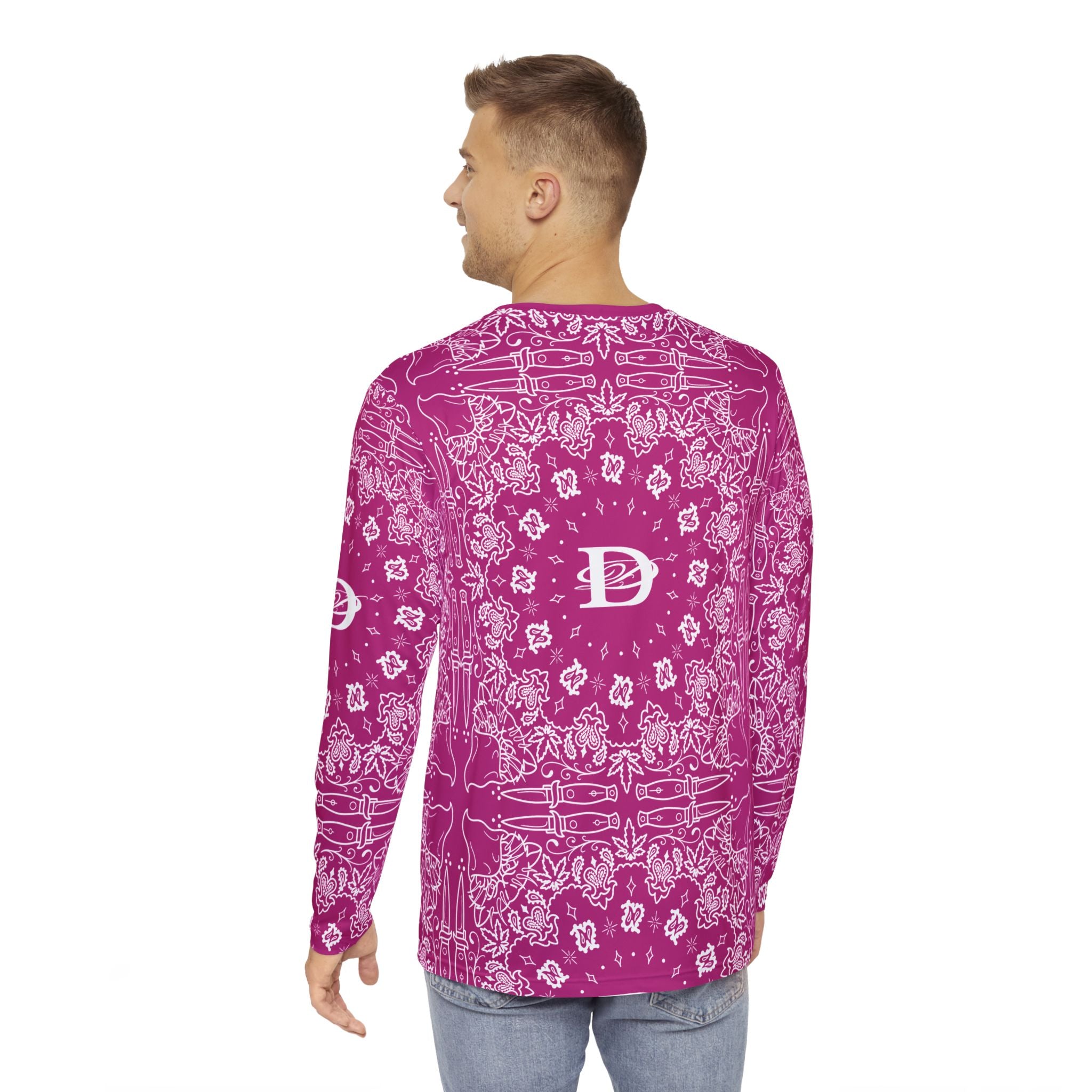 DD Custom Bandana Print Longsleeve T-Shirt AOP