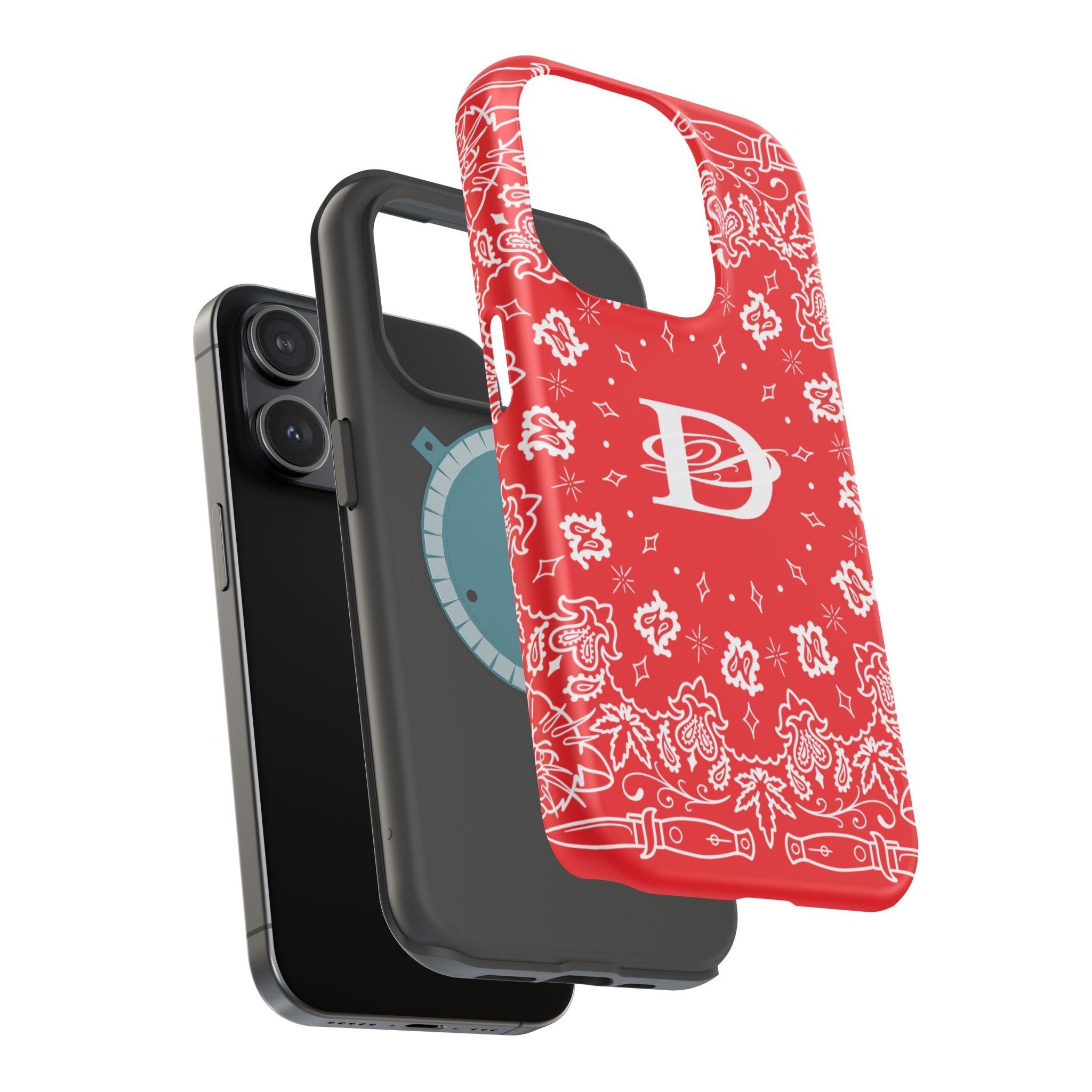 DD Custom Bandana Print Magnetic iPhone Case