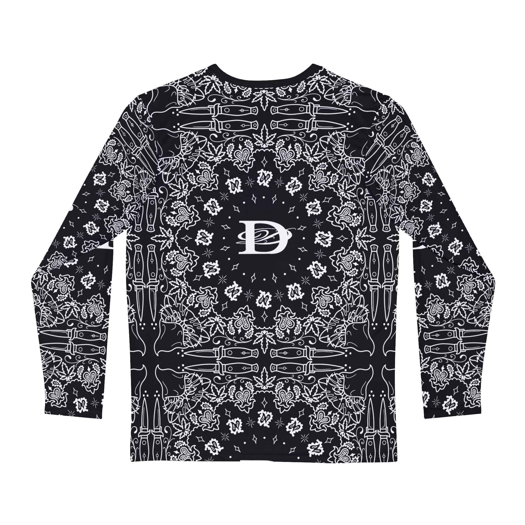 DD Custom Bandana Print Longsleeve Unisex T-Shirt AOP