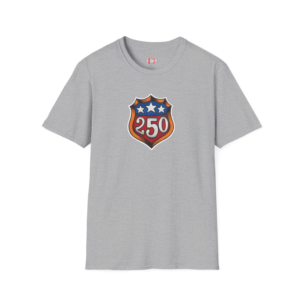 250th Anniversery Shield Tattoo Unisex Softstyle T-Shirt