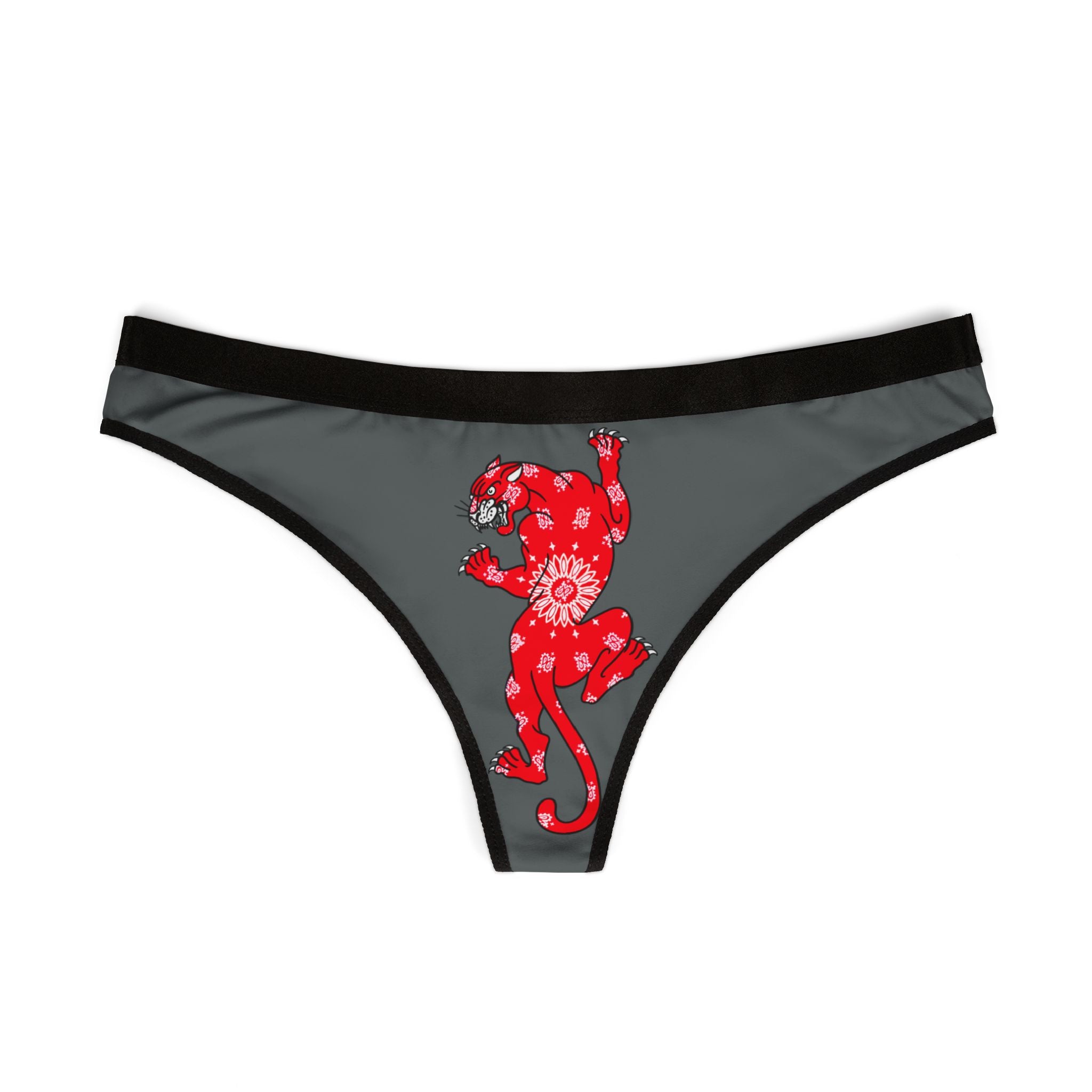 Climbing Panther w/Bandana Women's Thong Underwear | Underwear, Tattoo, Streetwear, Designer, Fashion