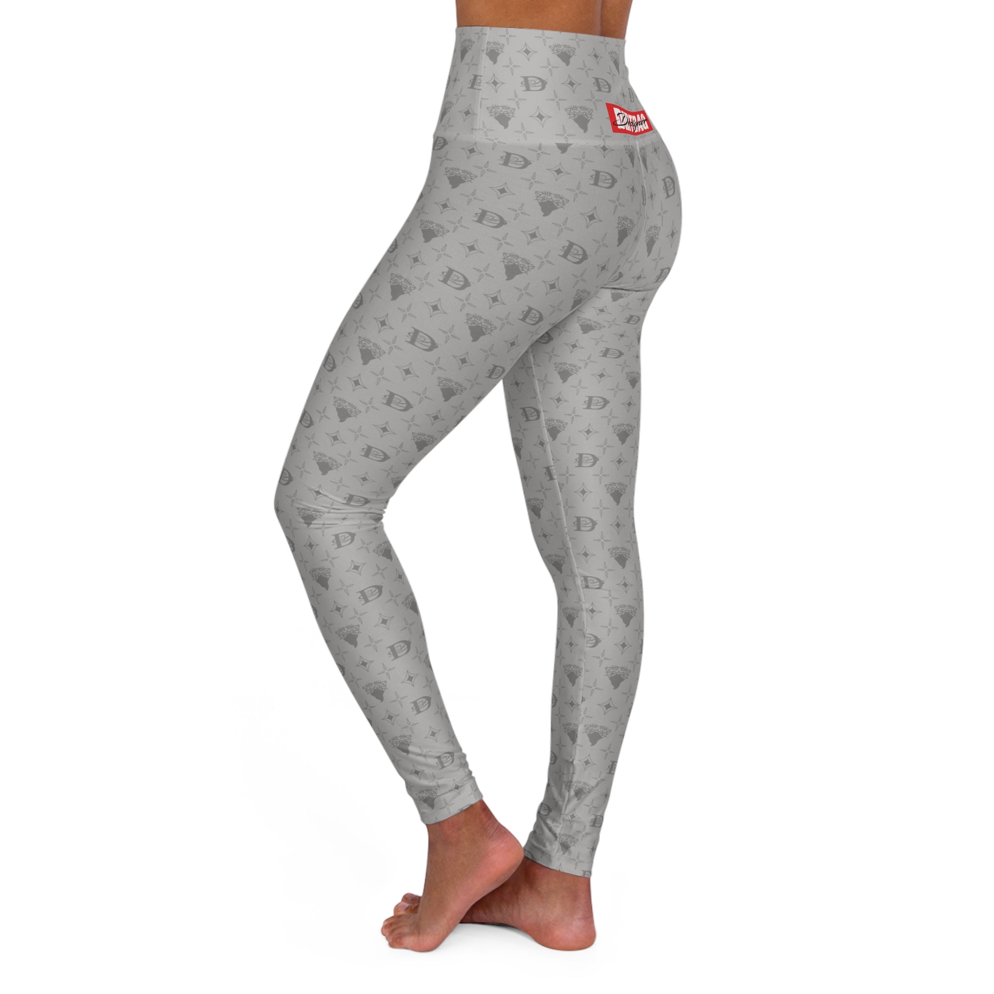 Bandito Panther Custom Monogram Print High Waisted Leggings AOP