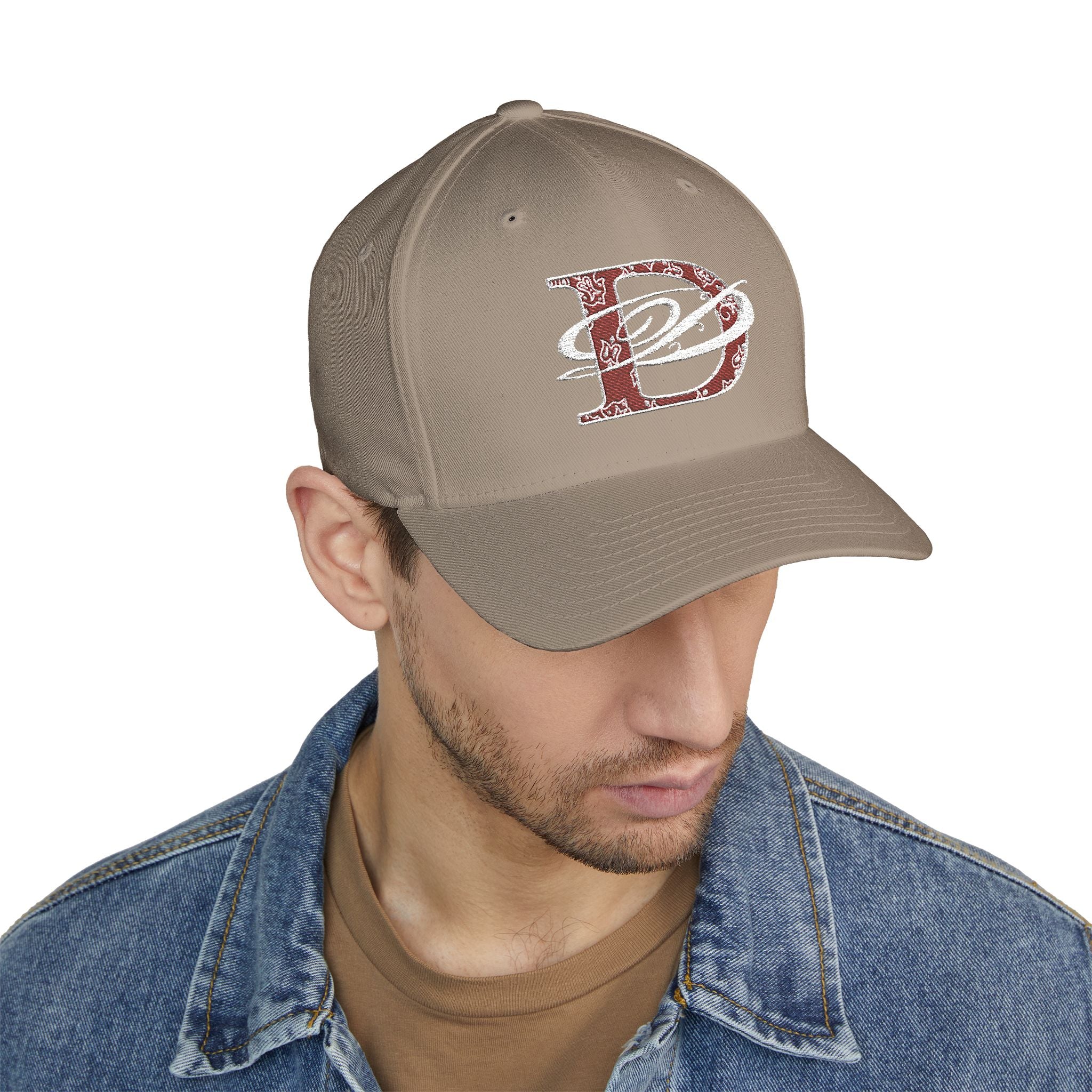 DD Bandana Logo Embroidered Closed Back Stretch Fit Cap