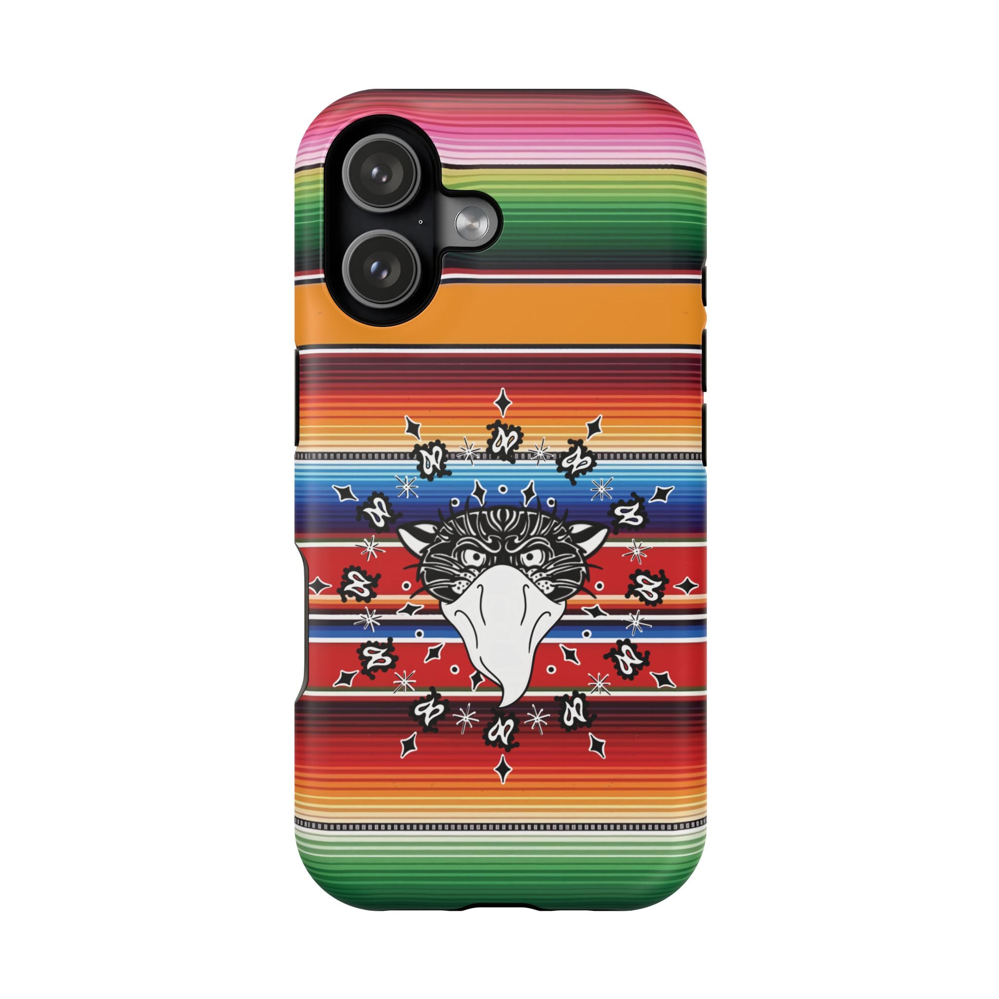 Serape Bandito Panther Paisley Design Magnetic Tough Phone Case iPhone/Samsung
