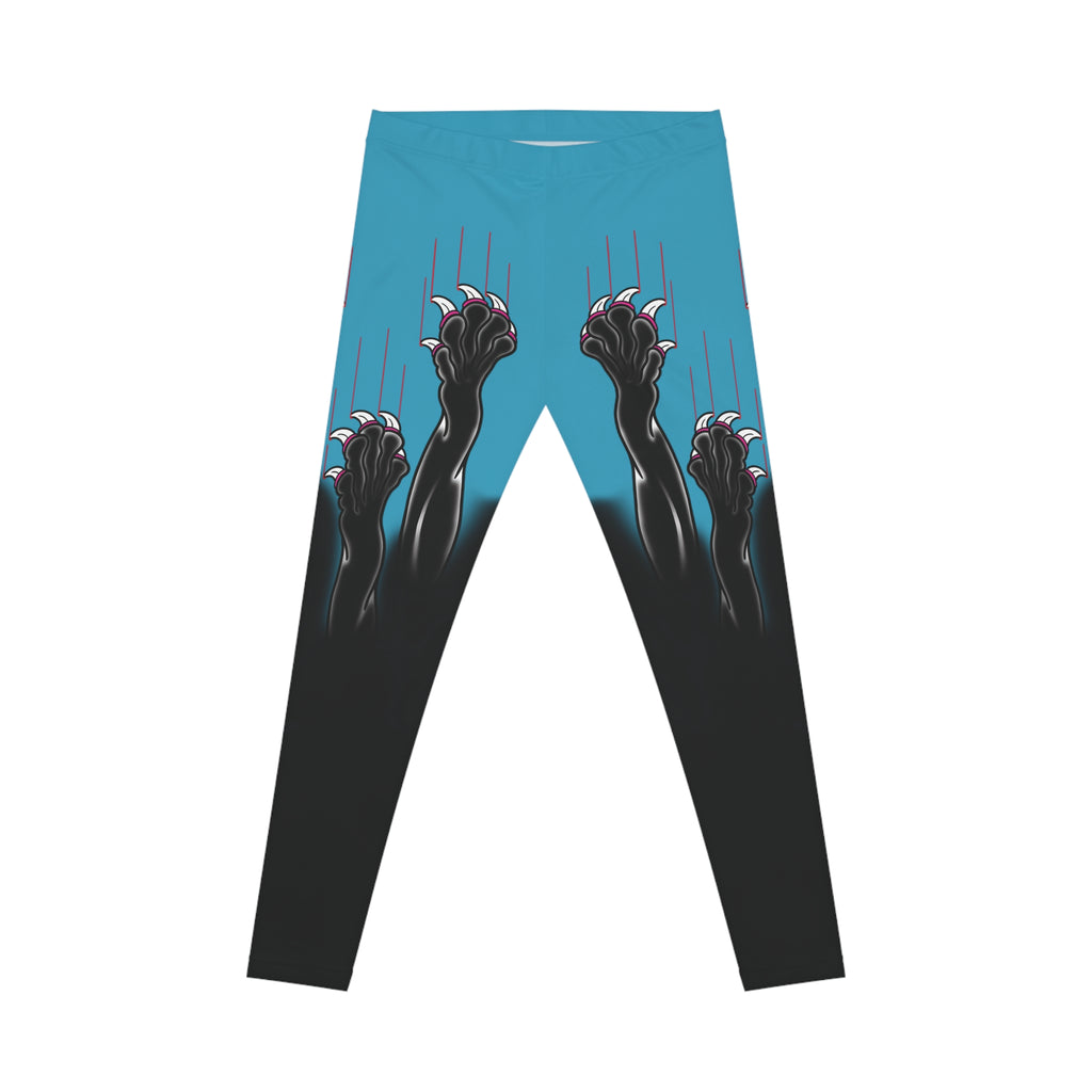 Clawing Panther Paws Print Casual Yoga Leggings (AOP)