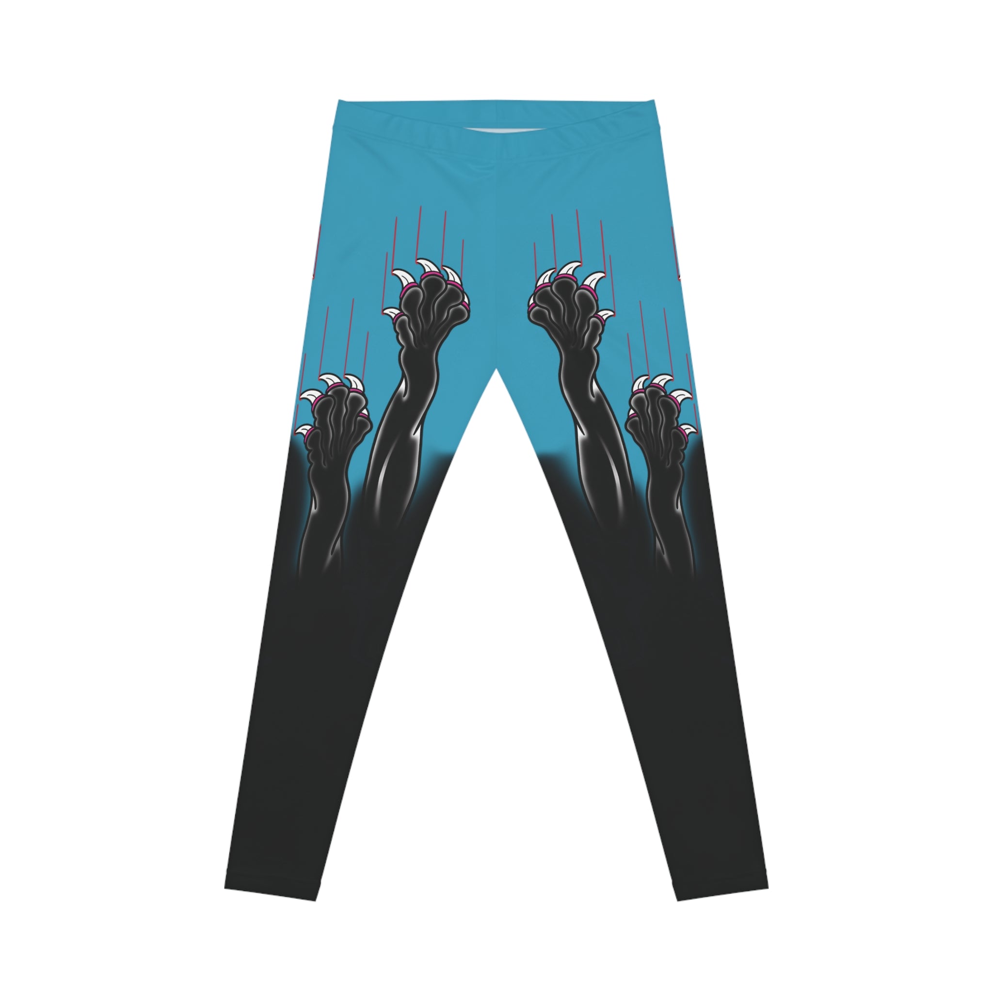 Clawing Panther Paws Print Casual Yoga Leggings (AOP)